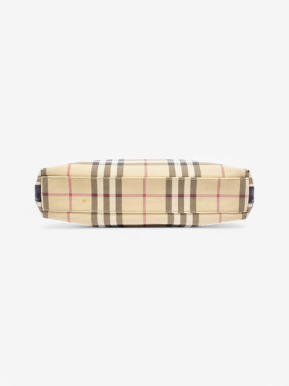 Burberry Shoulder Bag Check Coated Canvas