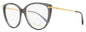 Pomellato Tea Cup Eyeglasses PM0089O 001 Gray/Gold 54mm Gray Gold