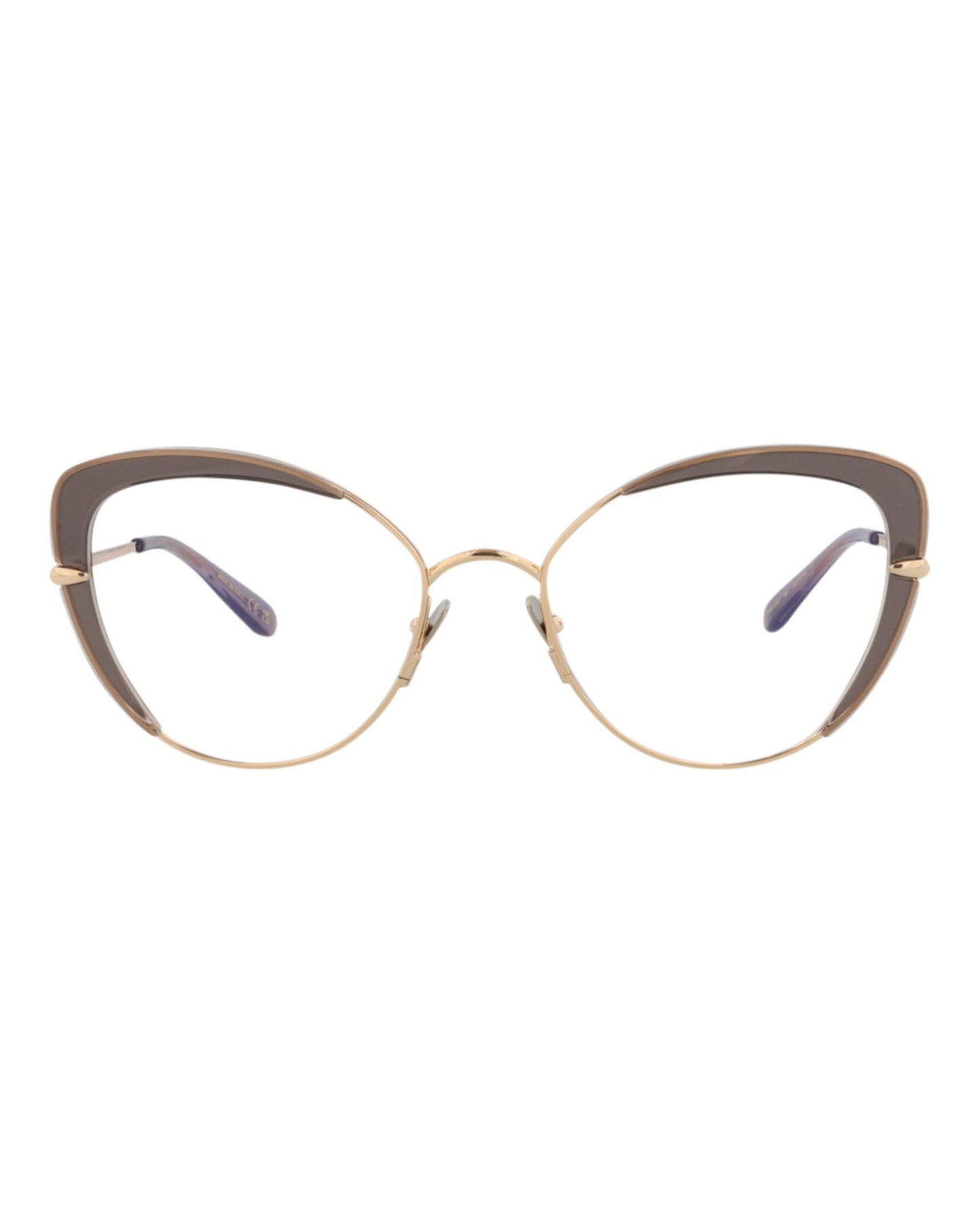 Pomellato Womens Cat Eye Gold Gold Transparent Fashion Designer Eyewear