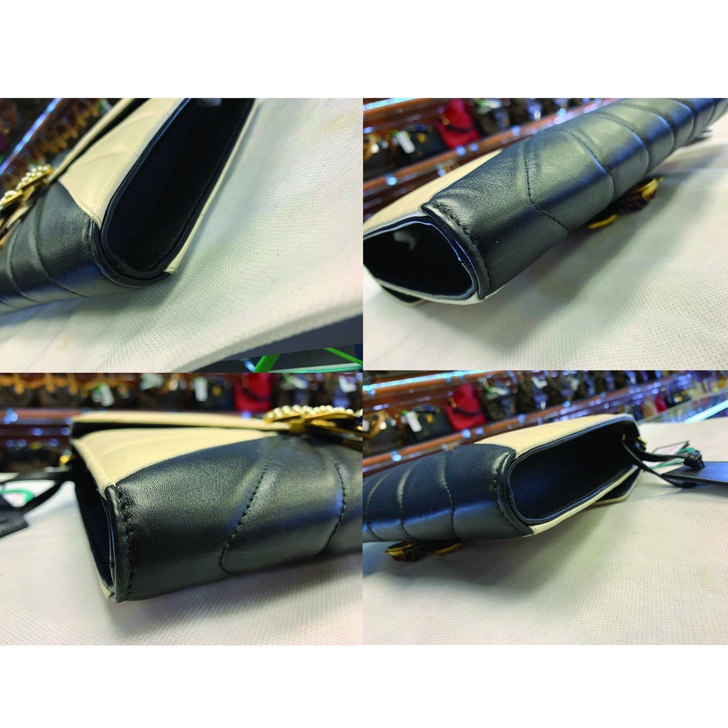 GUCCI Queen Margaret Matelasse Leather Clutch Bag