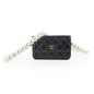 Chanel Black Pearl Card Holder Pearl Shoulder Bag