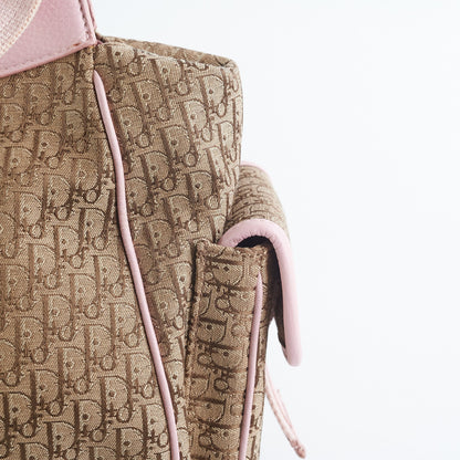 Dior Trotter Diorissimo Brown/Pink Shoulder Bag