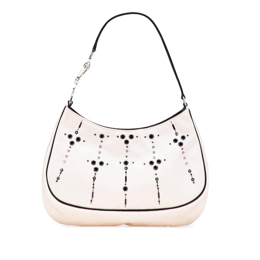 Prada Beaded Satin Cleo Shoulder Bag