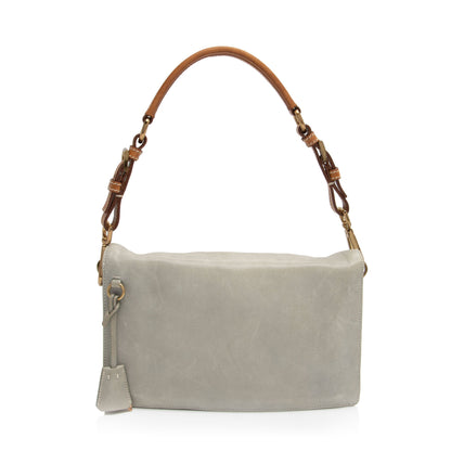 Prada Buffalo Sound Flap Padlock Shoulder Bag (SHF-9Xfle4)