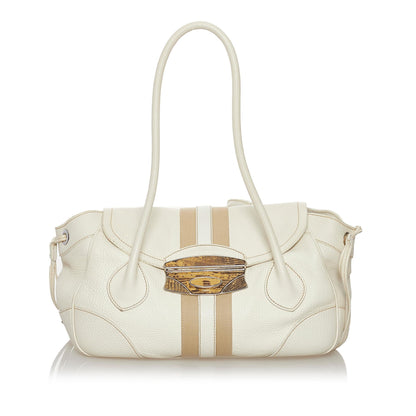 Prada Calf Leather Shoulder Bag (SHG-33302)