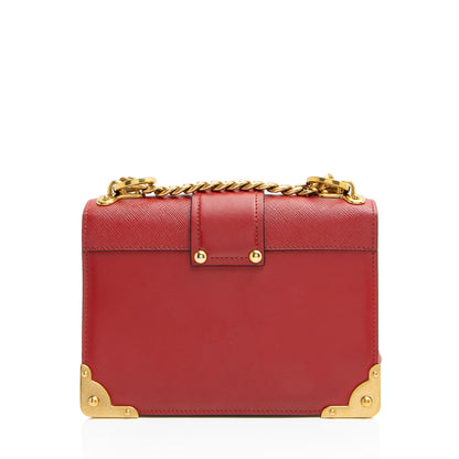 Prada Calfskin Cahier Shoulder Bag