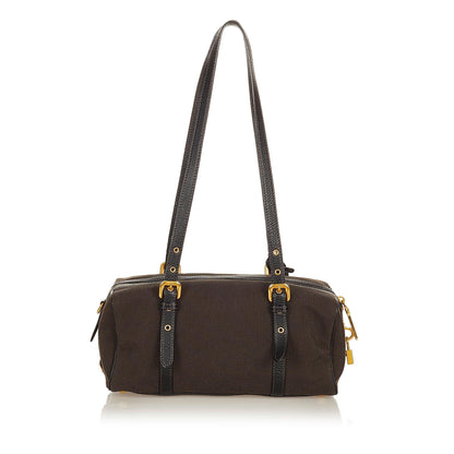 Prada Canapa Logo Canvas Shoulder Bag (SHG-26914)