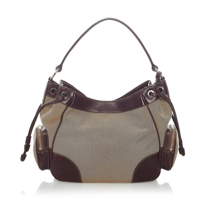 Prada Canapa Logo Canvas Shoulder Bag (SHG-32830)