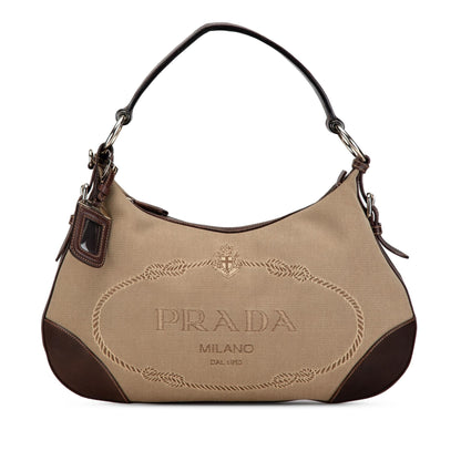 Prada Canapa Logo Shoulder Bag (SHG-OUjj6M)