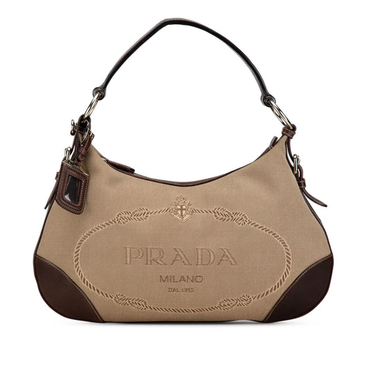 Prada Canapa Logo Shoulder Bag (SHG-OUjj6M)
