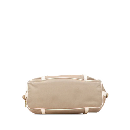 Prada Canvas Canapa Logo Shoulder Bag