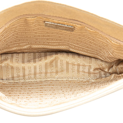 Prada Canvas Canapa Swing Chain Shoulder Bag