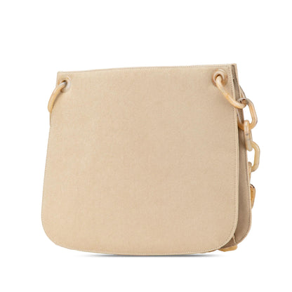Prada Canvas Canapa Swing Chain Shoulder Bag