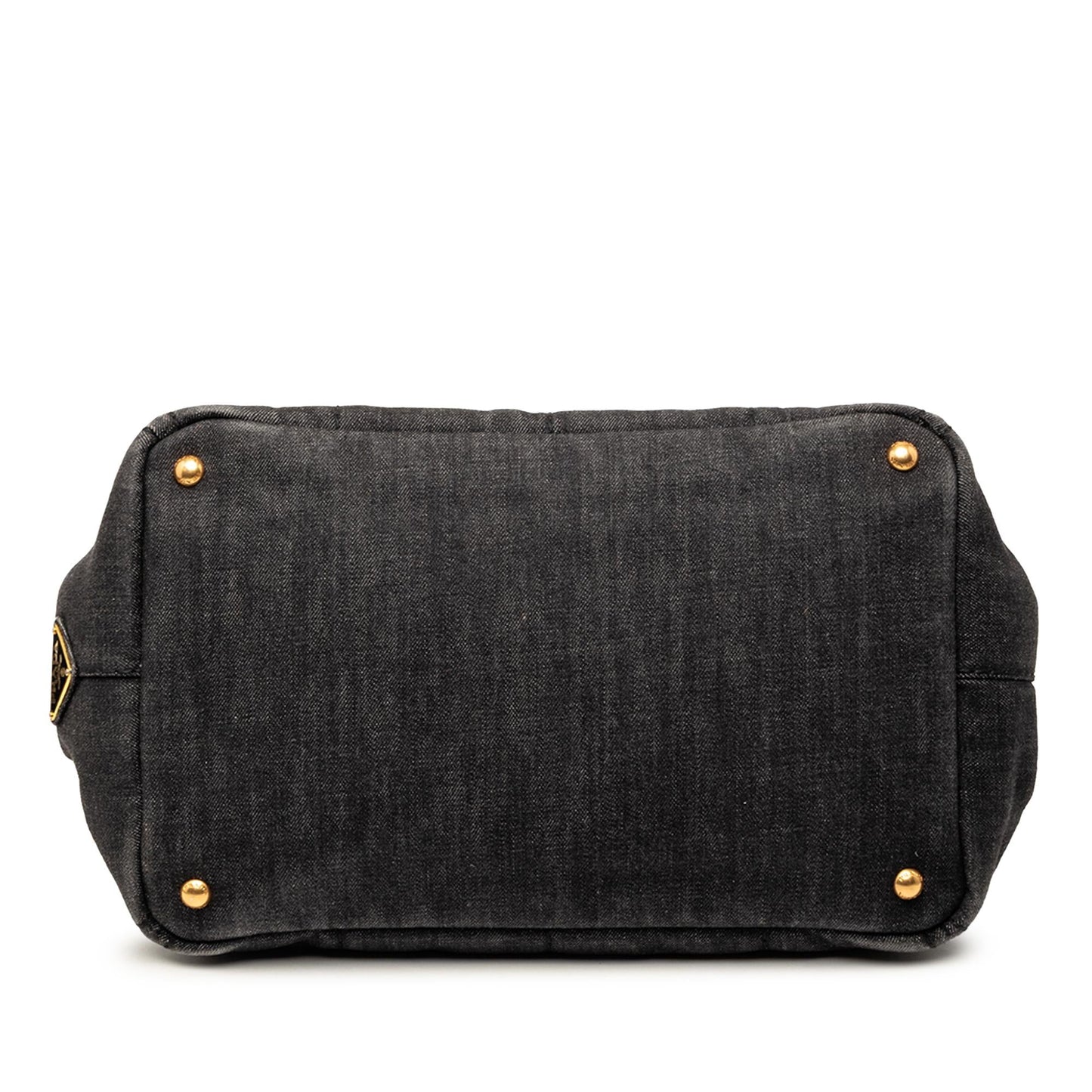 Prada Denim Canapa Logo Tote