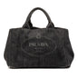 Prada Denim Canapa Logo Tote