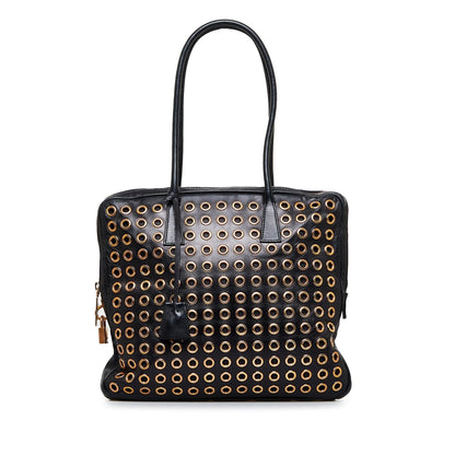 Prada Grommet Shoulder Bag (SHG-FiUEnf)