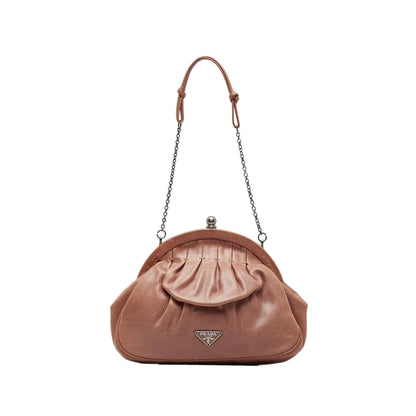 Prada Leather Chain Clutch (SHG-qRtleH)