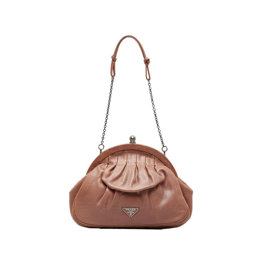 Prada Leather Chain Clutch (SHG-qRtleH)
