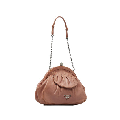 Prada Leather Chain Clutch (SHG-qRtleH)