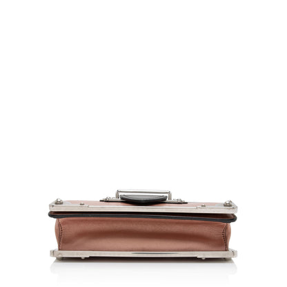 Prada Metallic Saffiano Cahier Shoulder Bag (SHF-r8TuA7)