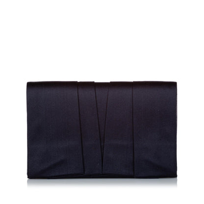 Prada Pleated Satin Clutch Bag (SHG-31019)