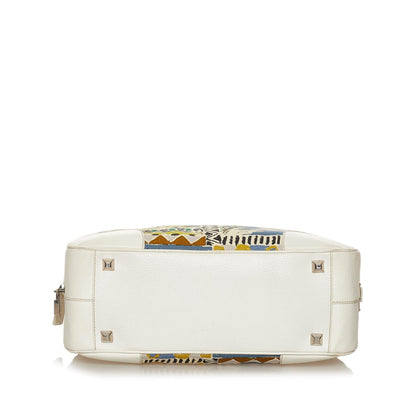 Prada Printed Canvas Shoulder Bag (SHG-28664)
