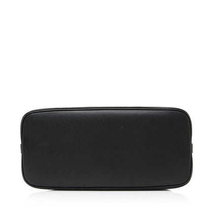 Prada Saffiano Cuir Leather Matinee Shoulder Bag (SHF-23633)