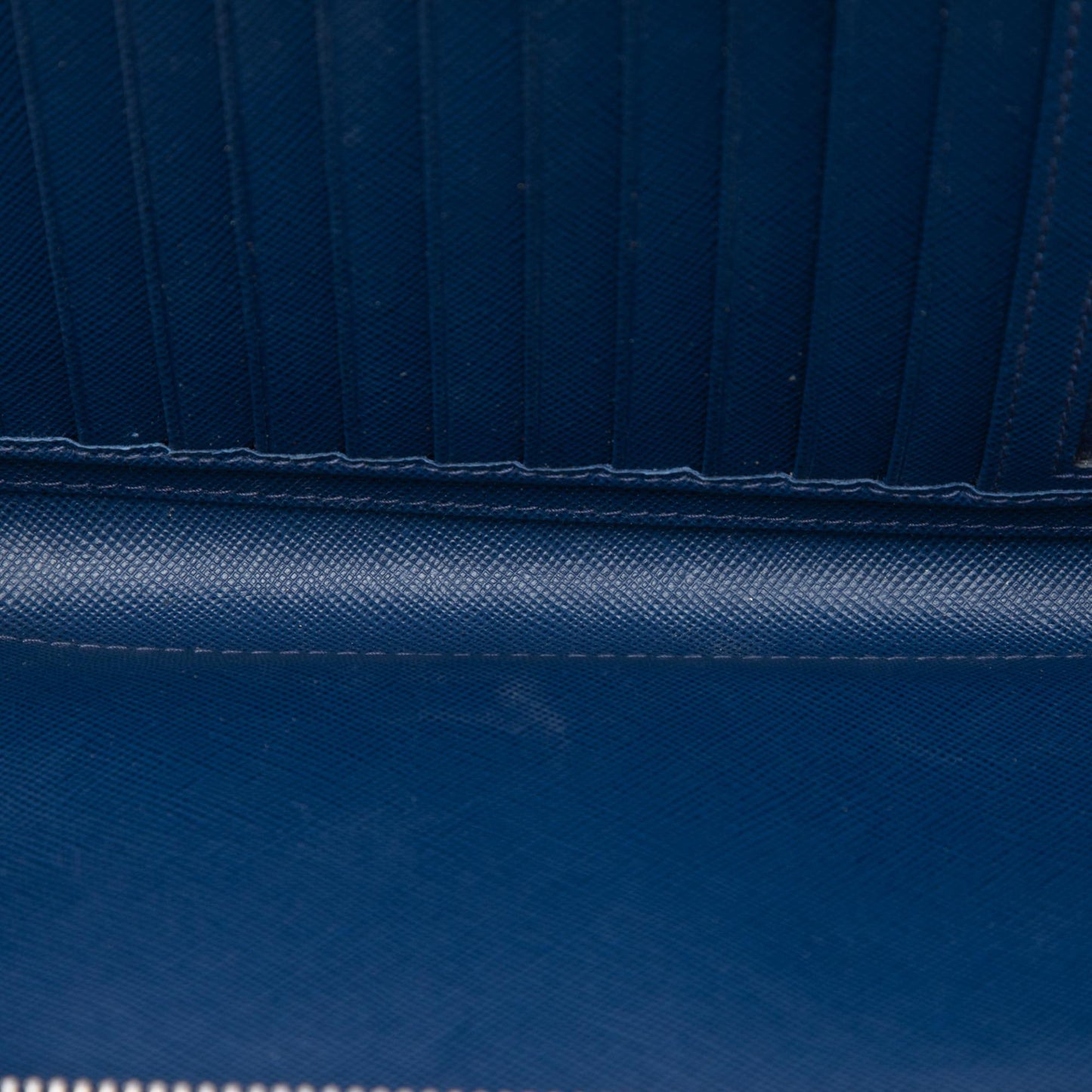 Prada Saffiano Double Zip Long Wallet