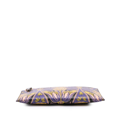 Prada Saffiano Stampa Floral Clutch