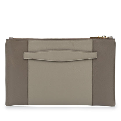Prada Saffiano Zip Clutch (SHG-w9pW4U)