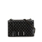 Prada Soft Calf Grommet Lock Flap Chain Shoulder Bag