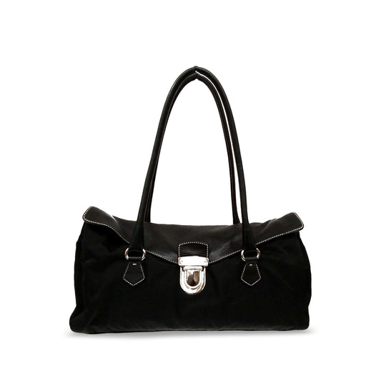 Prada Soft Calf and Tessuto Easy Shoulder Bag (SHG-IgRcvW)
