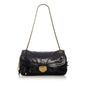 Prada Sound Lock Leather Chain Shoulder Bag (SHG-33005)