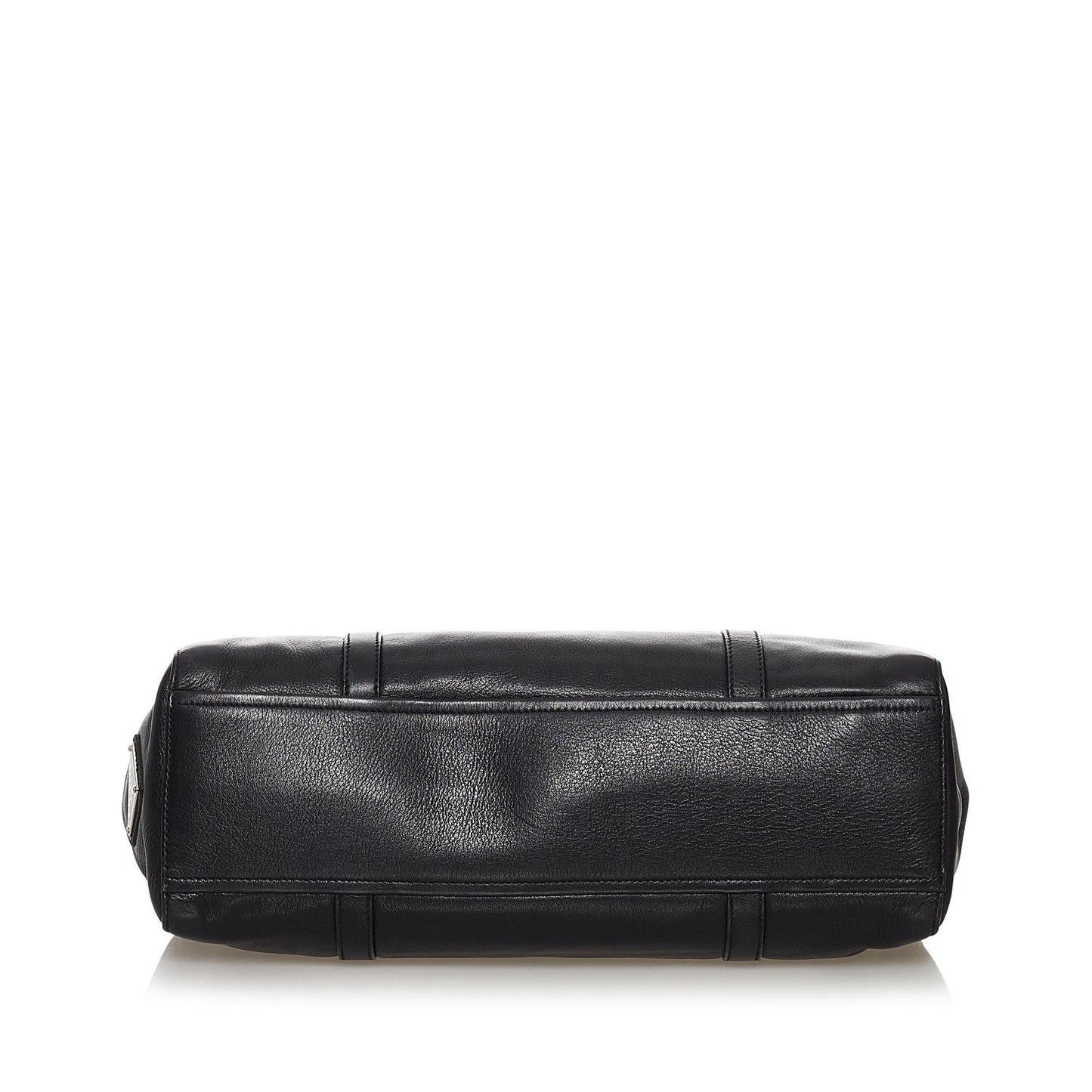 Prada Sound Lock Leather Shoulder Bag (SHG-31442)