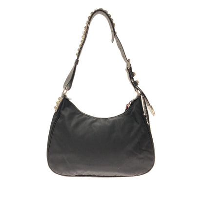 Prada Studded New Vela Tessuto Shoulder Bag (SHG-h6gFLh)