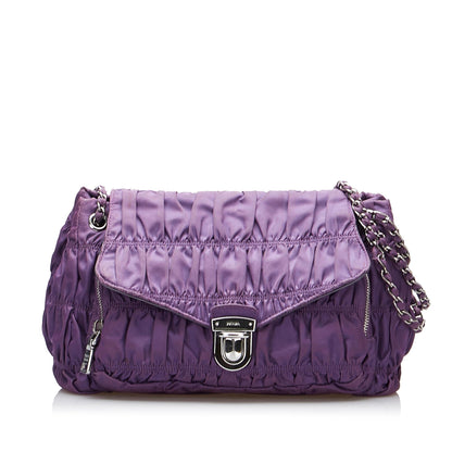 Prada Tessuto Gaufre Shoulder Bag (SHG-uYqsZn)