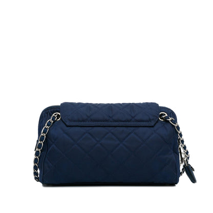Prada Tessuto Impuntu Chain Flap Shoulder Bag (SHG-9JSQjl)