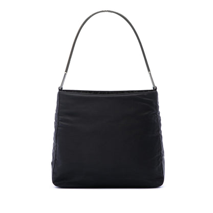 Prada Tessuto Metal Handle Bag