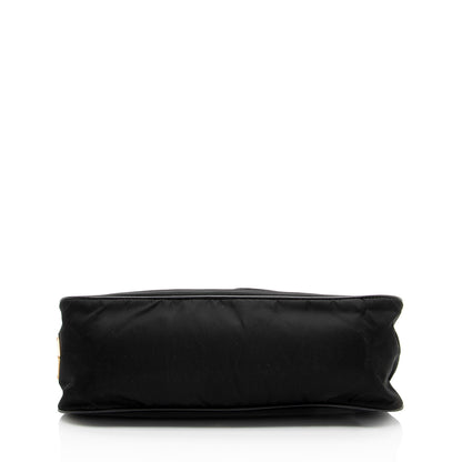 Prada Tessuto Vitello Daino Zip Lock Shoulder Bag