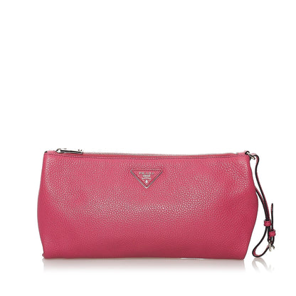 Prada Vitello Daino Clutch Bag (SHG-32199)