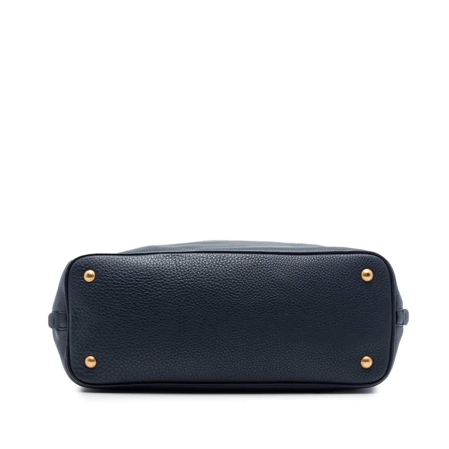 Prada Vitello Daino Side Zip Open Convertible Tote