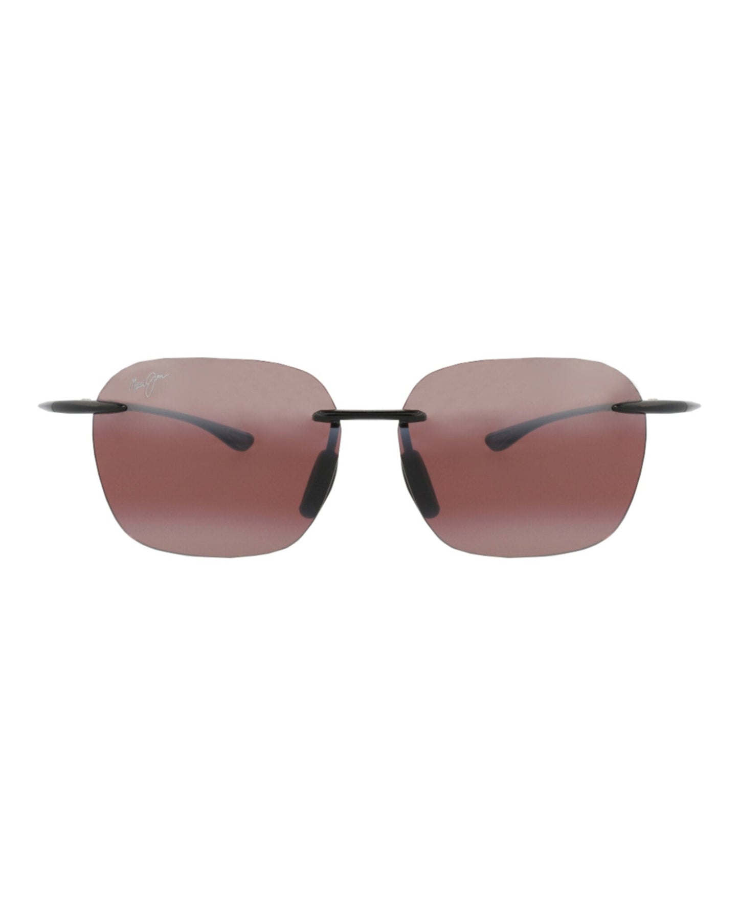 Maui Jim Unisex Square/Rectangle Black Black Rose Fashion Designer Eyewear