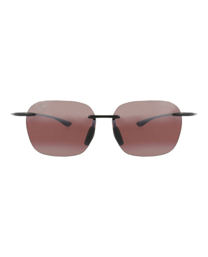 Maui Jim Unisex Square/Rectangle Black Black Rose Fashion Designer Eyewear
