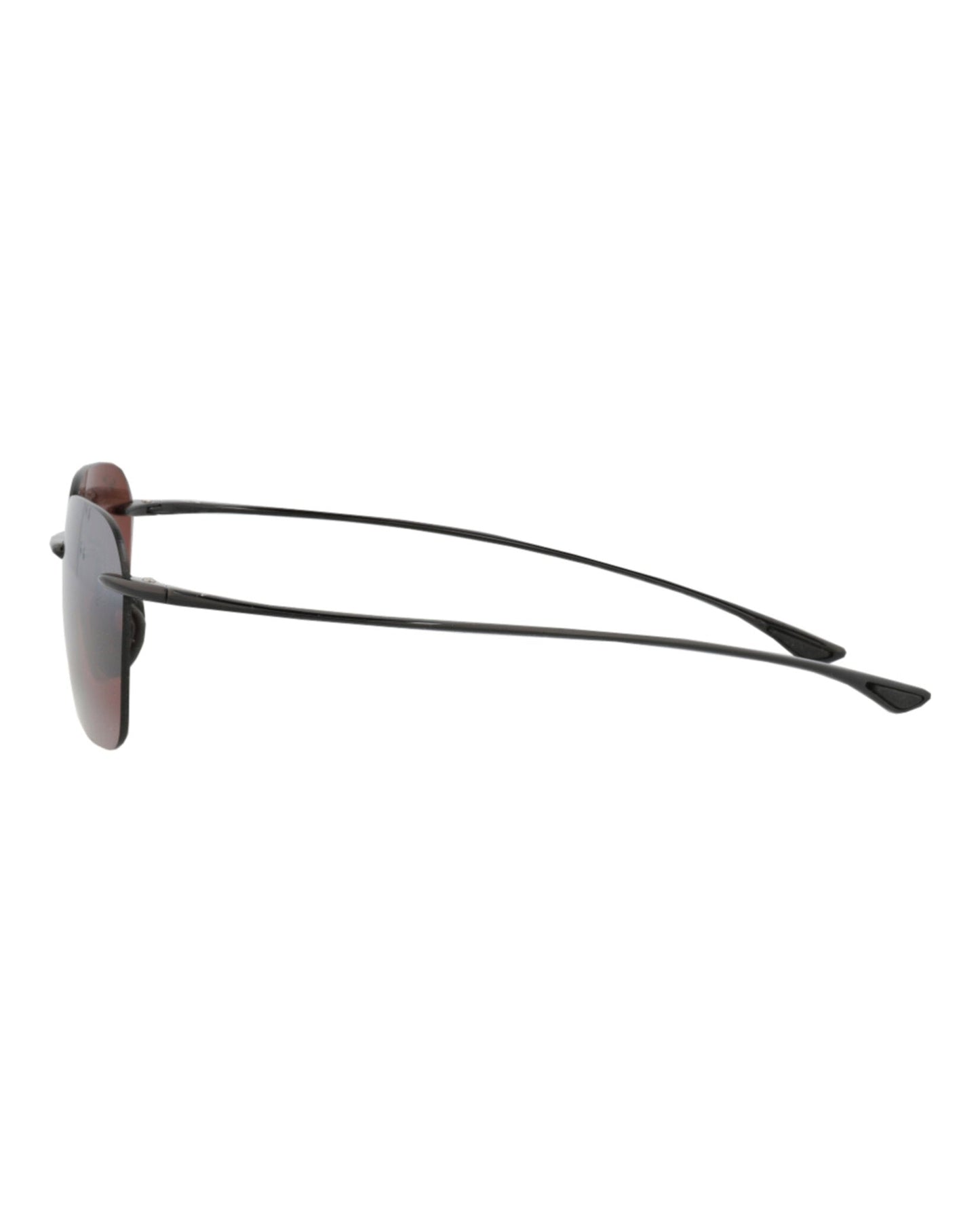 Maui Jim Unisex Square/Rectangle Black Black Rose Fashion Designer Eyewear