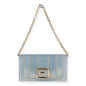 Roger Vivier Womens Light Blue/Gold Shoulder Bag