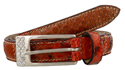 Renato Balestra Calamaria Python Leather Womens Belt