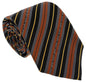 Roberto Cavalli ESZ047 03503 Brown Regimental Stripe Tie
