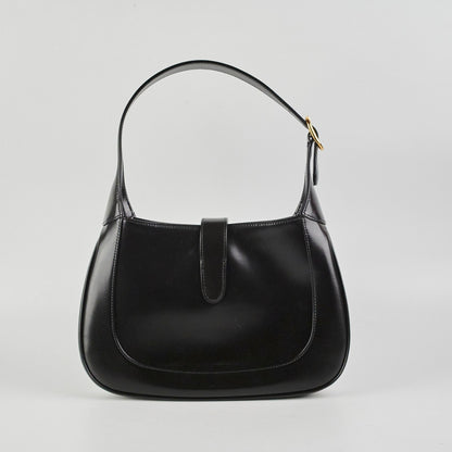 Gucci Jackie Small Black Leather Shoulder Bag