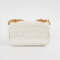 Christian Dior Small Caro Ivory Shoulder Bag