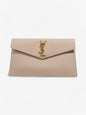 Saint Laurent Uptown Clutch Nude Grained Leather